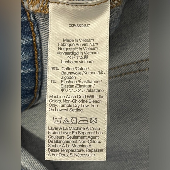 Madewell Taller Emmett Wide-Leg Full Length Jean Patch Pocket Lakecourt Wash 32T - Picture 7 of 15